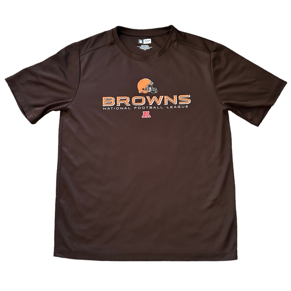 NFL Cleveland Browns Football Large Brown Team Apparel T-shirt